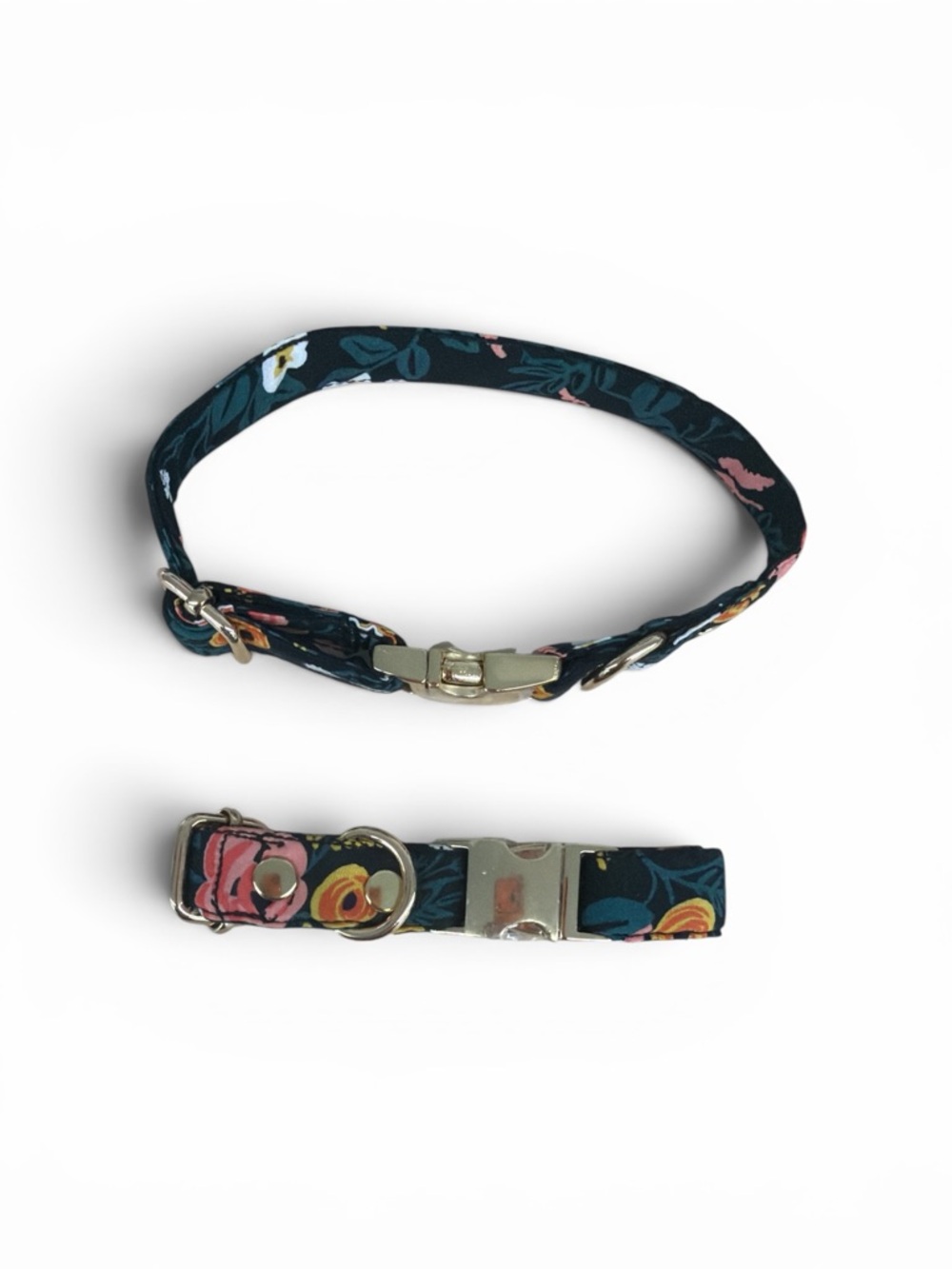 Floral Navy Adjustable Pet Collar - Stylish Women Accessories